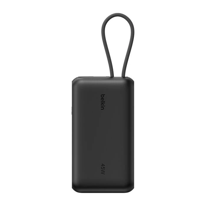 Акумулятор портативний літій-іонний Power Bank Belkin 10000мА·год, 45Вт, з інтегрованим кабелем USB-
