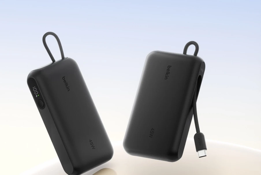 Акумулятор портативний літій-іонний Power Bank Belkin 10000мА·год, 45Вт, з інтегрованим кабелем USB- - 2