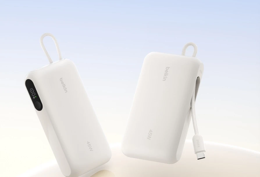 Акумулятор портативний літій-іонний Power Bank Belkin 10000мА·год, 45Вт, з інтегрованим кабелем USB- - 2