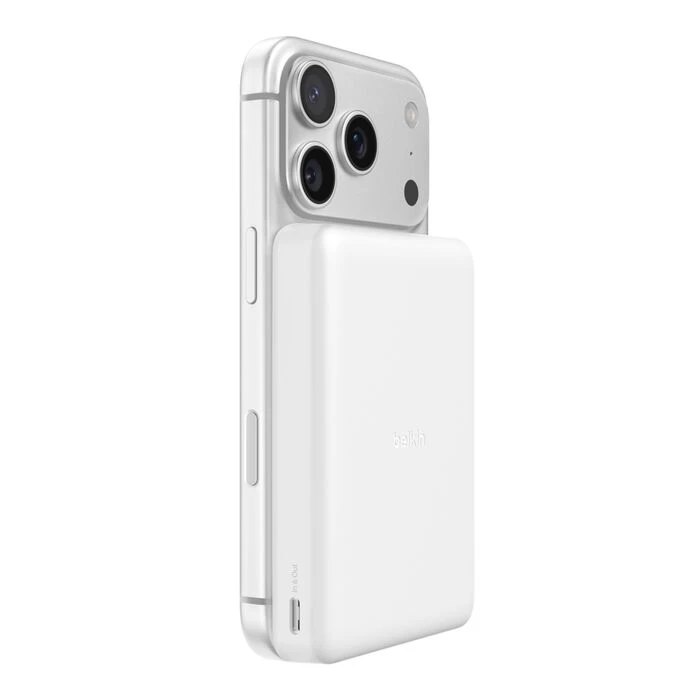Акумулятор портативний літій-іонний Power Bank Belkin 10000мА·год, 20Вт PD/Qi2 7.5Вт, Slim Magnetic, - 2