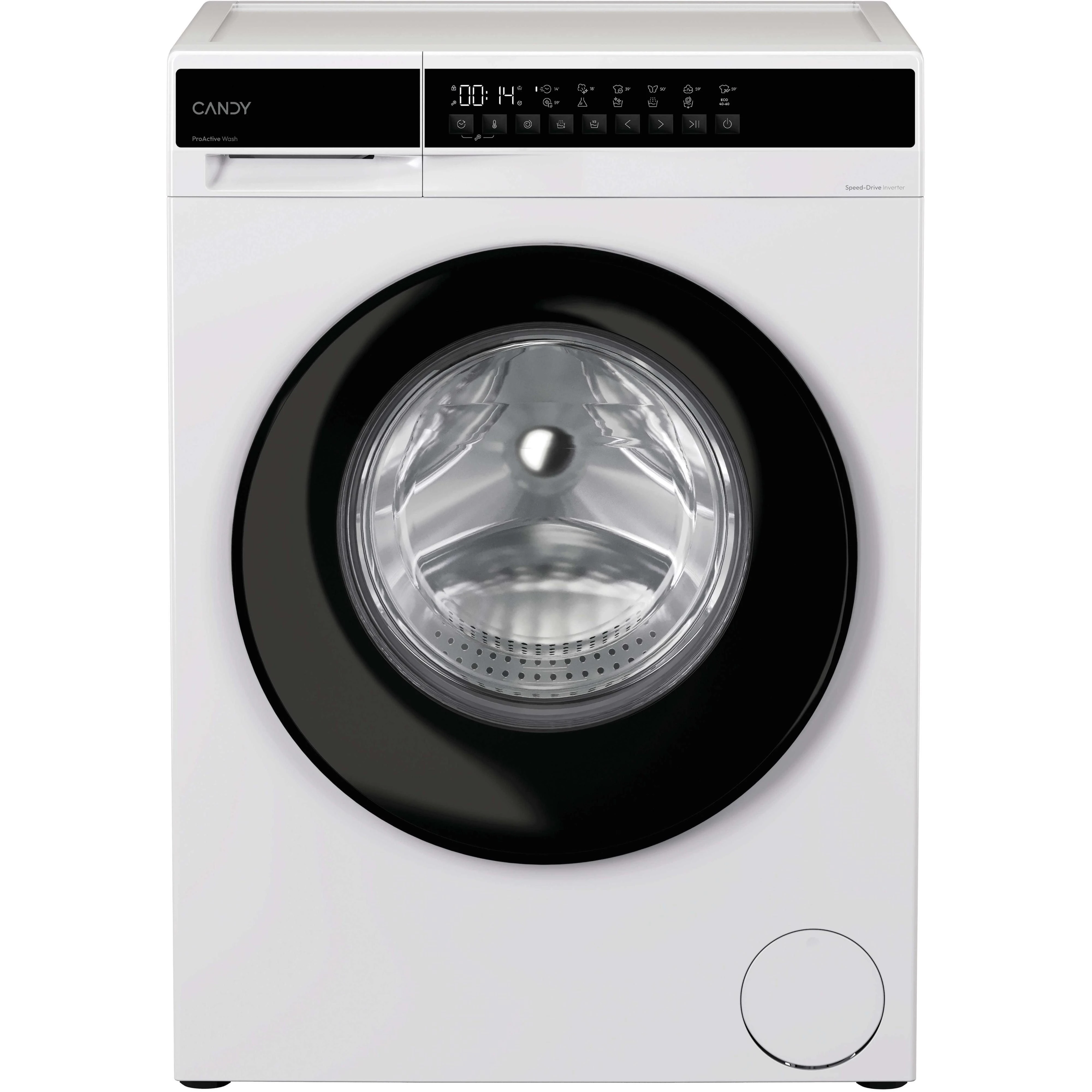 Пральна машина Candy ProWash 100 фронтальна, 7кг, 1200, A, 43.9см, дисплей, пара, інвертор, люк чорн