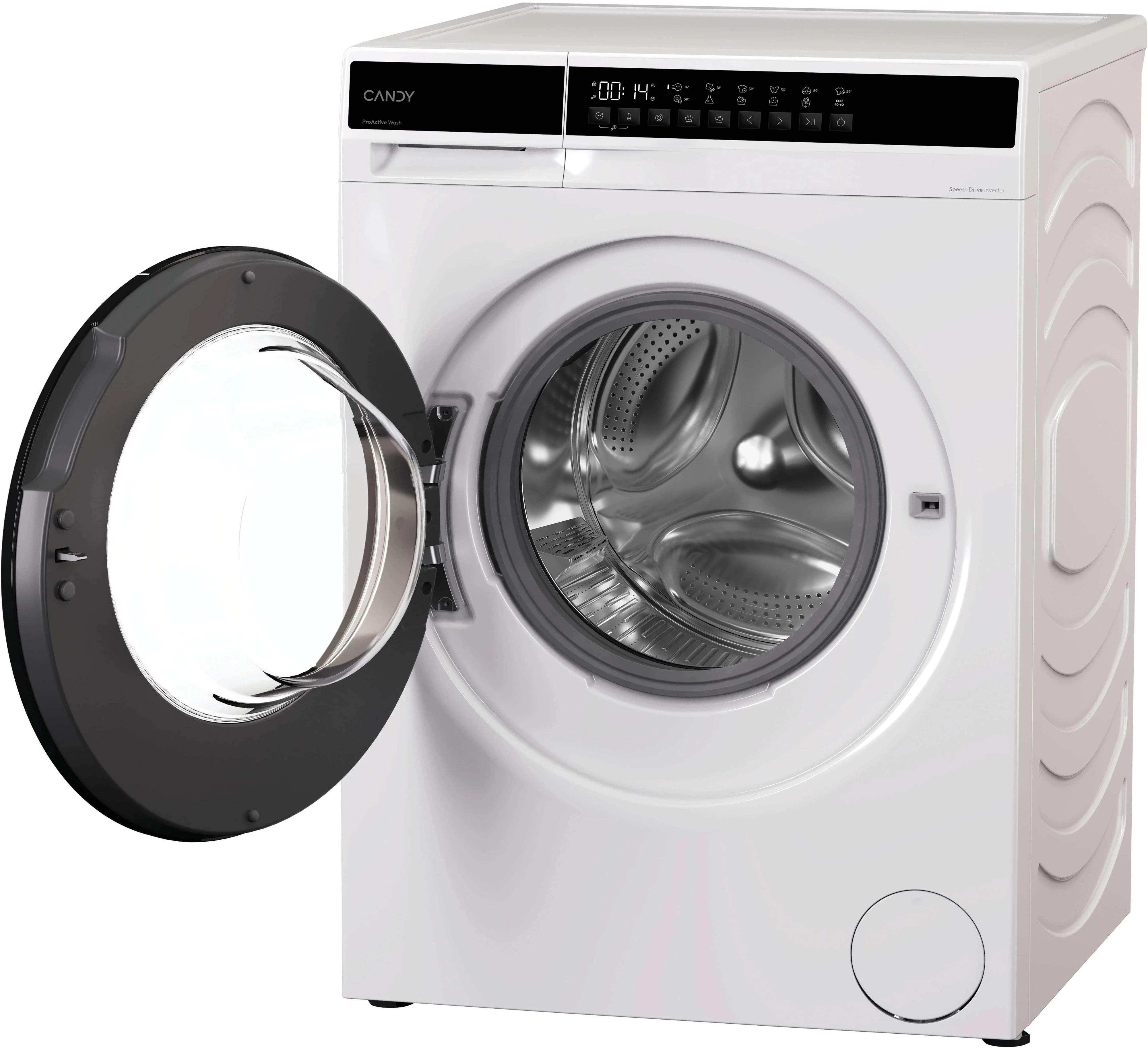 Пральна машина Candy ProWash 100 фронтальна, 7кг, 1200, A, 43.9см, дисплей, пара, інвертор, люк чорн - 2