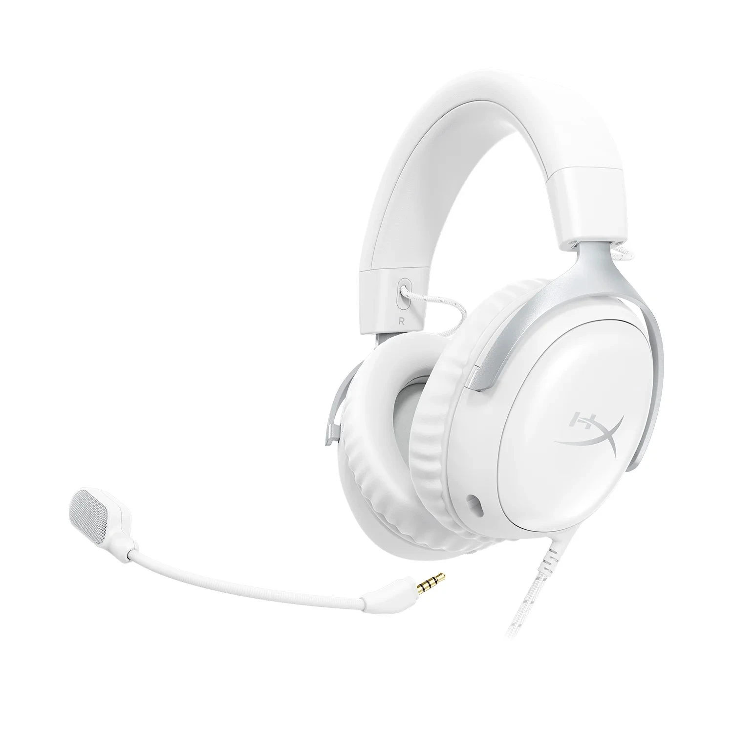 Гарнітура ігрова HyperX Cloud III, mini-jack/USB-A/USB-C, 1.2м/1.3м, білий - 2