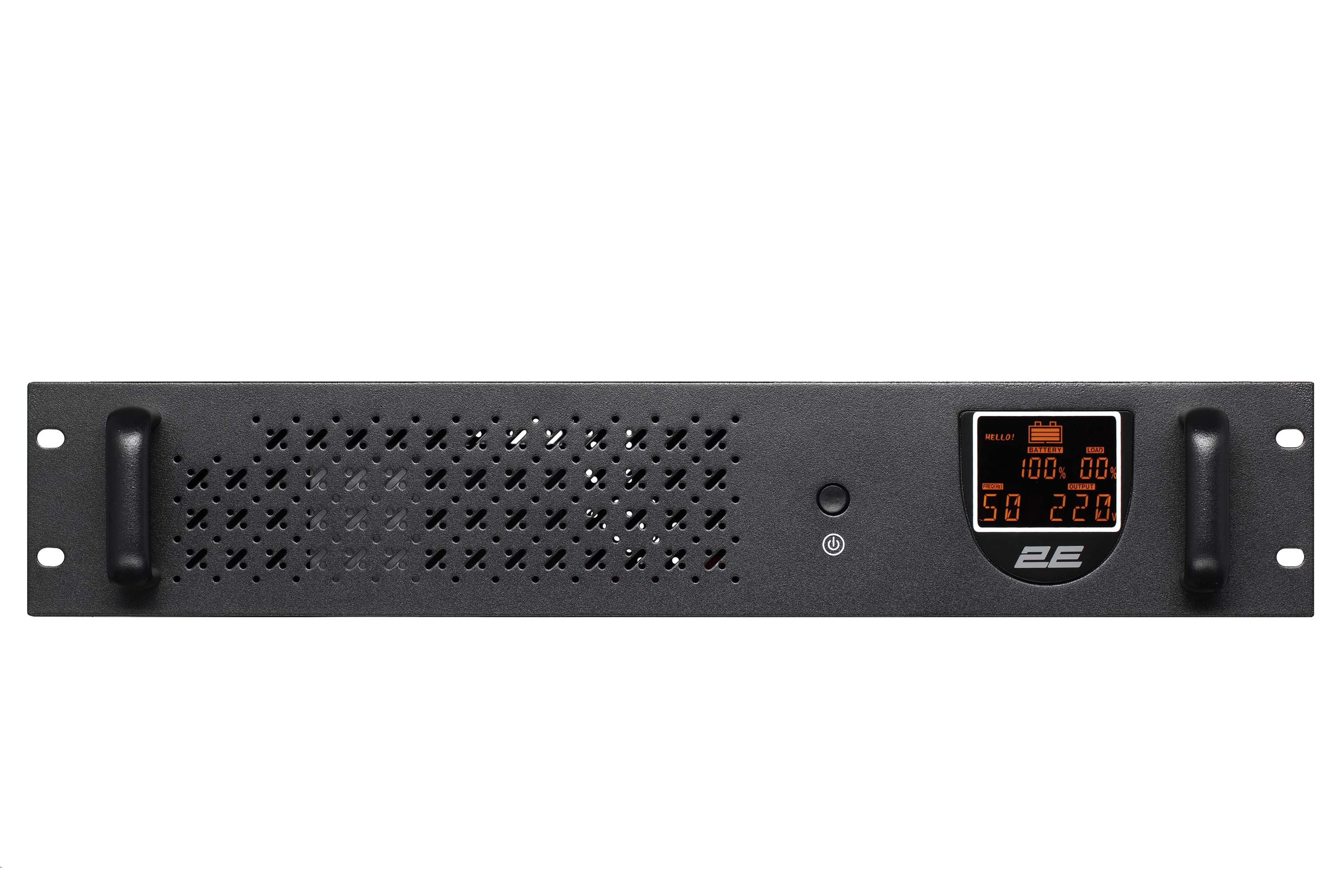 Джерело безперебійного живлення 2E RE650, 650VA/360W, RM 2U, LCD, USB, 2xSchuko - 2