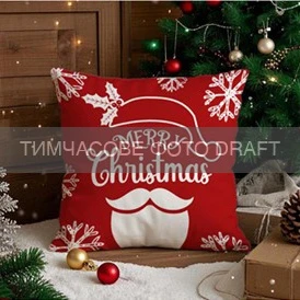 Подушка декор. ARDESTO Christmas Merry Christmas 45х45см, 100% поліестер, червоний - 2