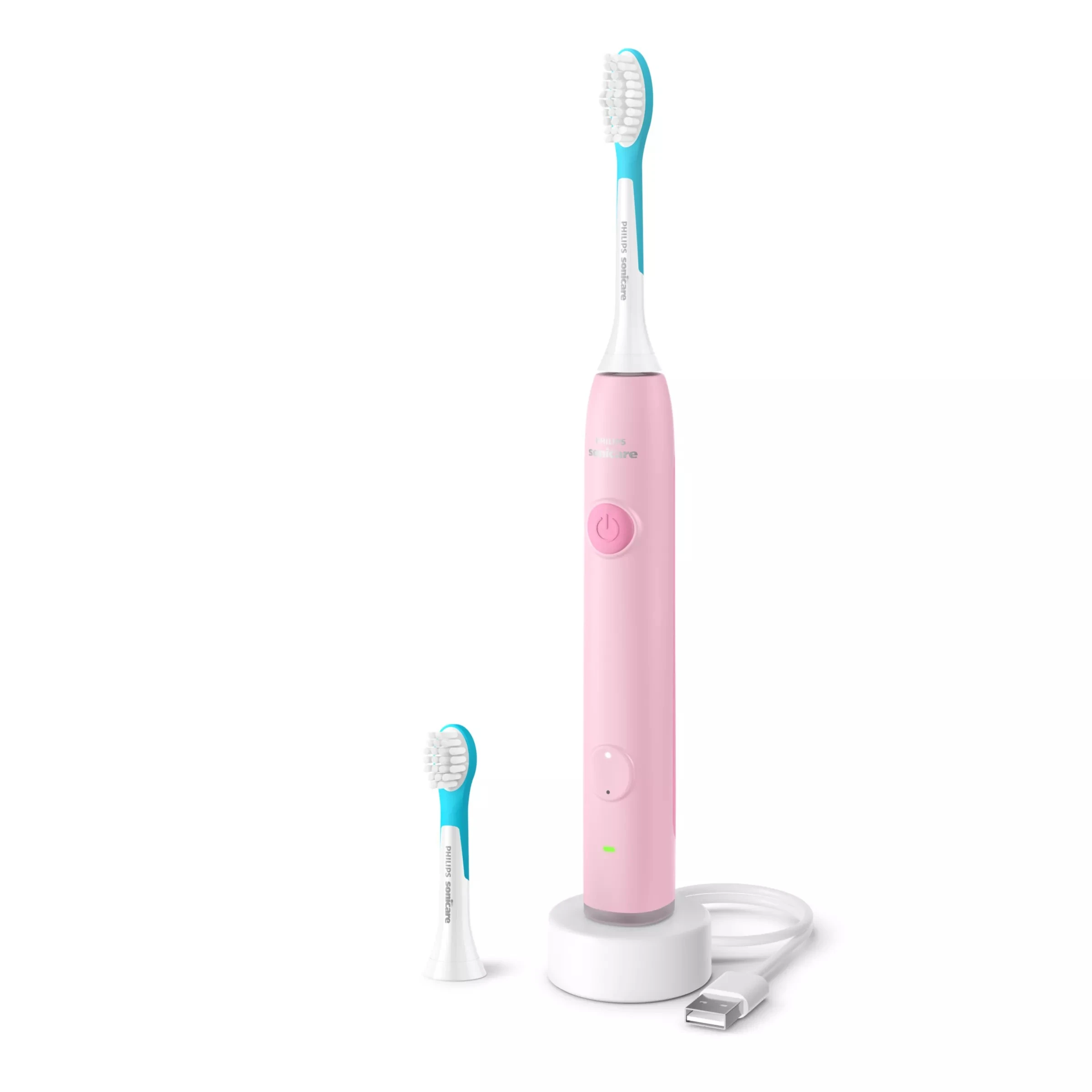 Щітка зубна електр. Philips, Sonicare For Kids Smart, насадок-2, дорожній футляр, 2 наклейси, рожени