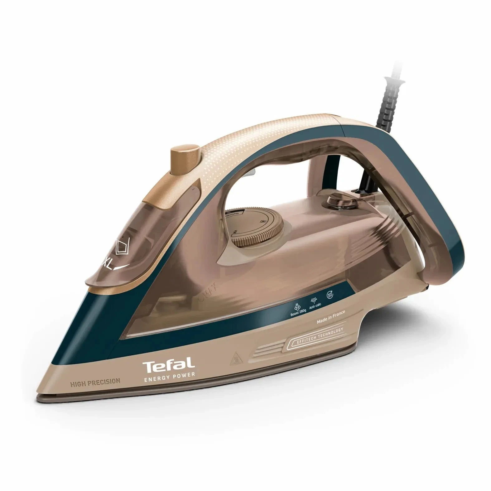 Праска Tefal Energy Power, 1500Вт, 270мл, паровий удар -280гр, постійна пара - 20гр, керам. підошва,