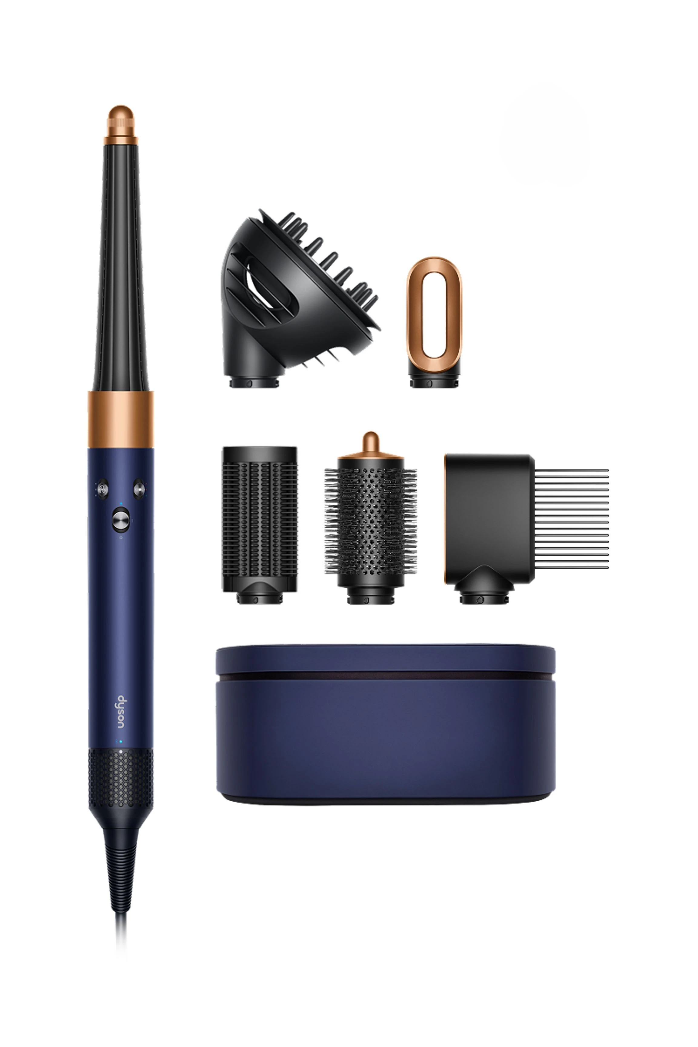 Стайлер Dyson Airwrap I.D. HS08 T3/T4 Curly+Coily Blue/Rich Copper, 1300Вт, темп.режимів-3, насадок-