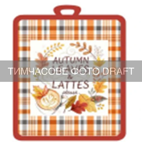 Прихватка ARDESTO Autumn leaves 18х20см, 100% поліестер (верх), 100% бавовна (низ), коричневий - 2