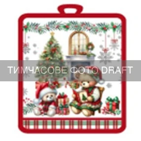 Прихватка ARDESTO Christmas Bears 18х20см, 100% поліестер (верх), 100% бавовна (низ), зелений - 2