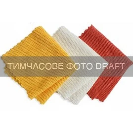 Набір рушничків для кухні ARDESTO Pumpkin 30х30см, 3шт, 87% поліестер, 13% поліамід, жовтий, бежевий - 2