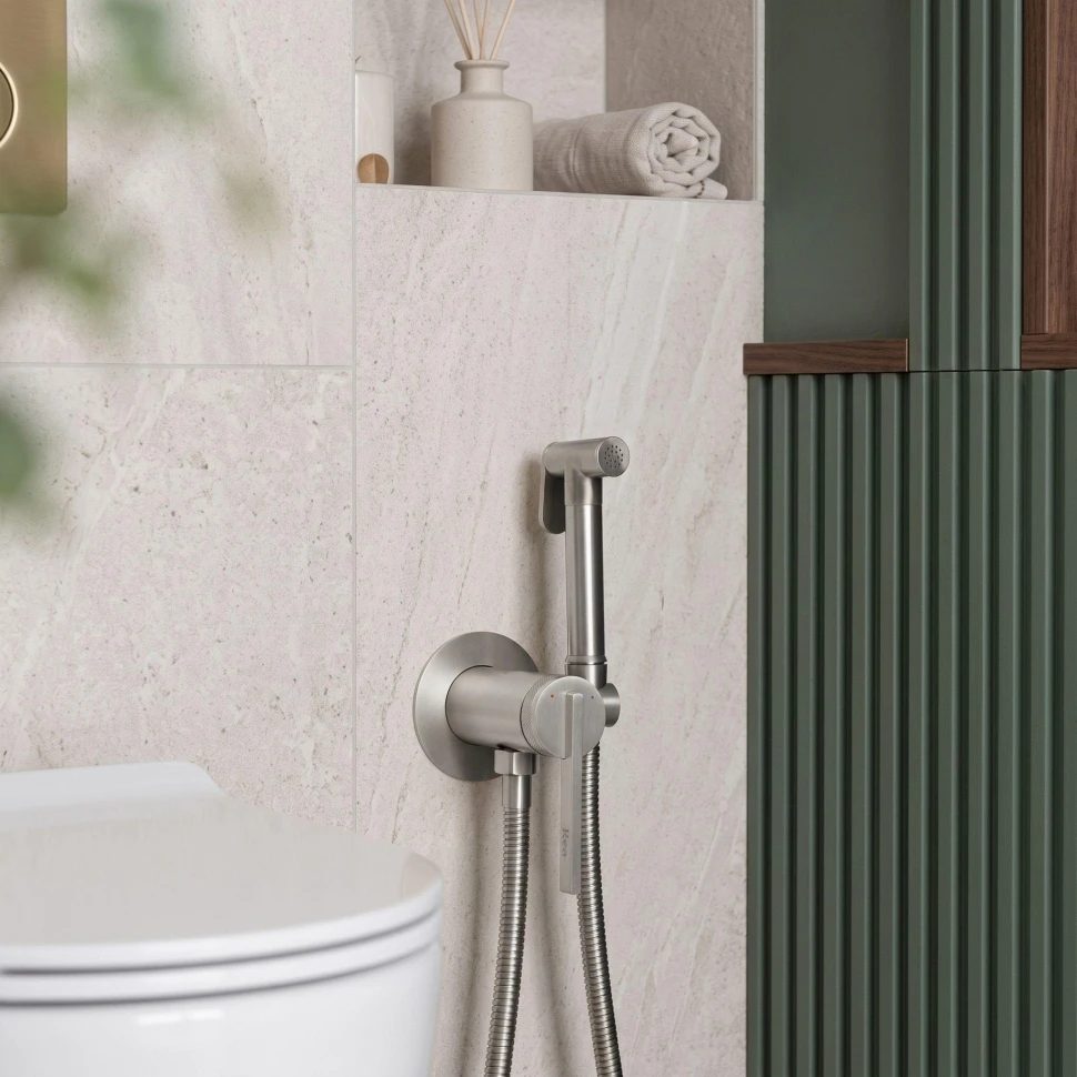 гігієнічний набір Rea Grace brushed nickel (REA-B4501)