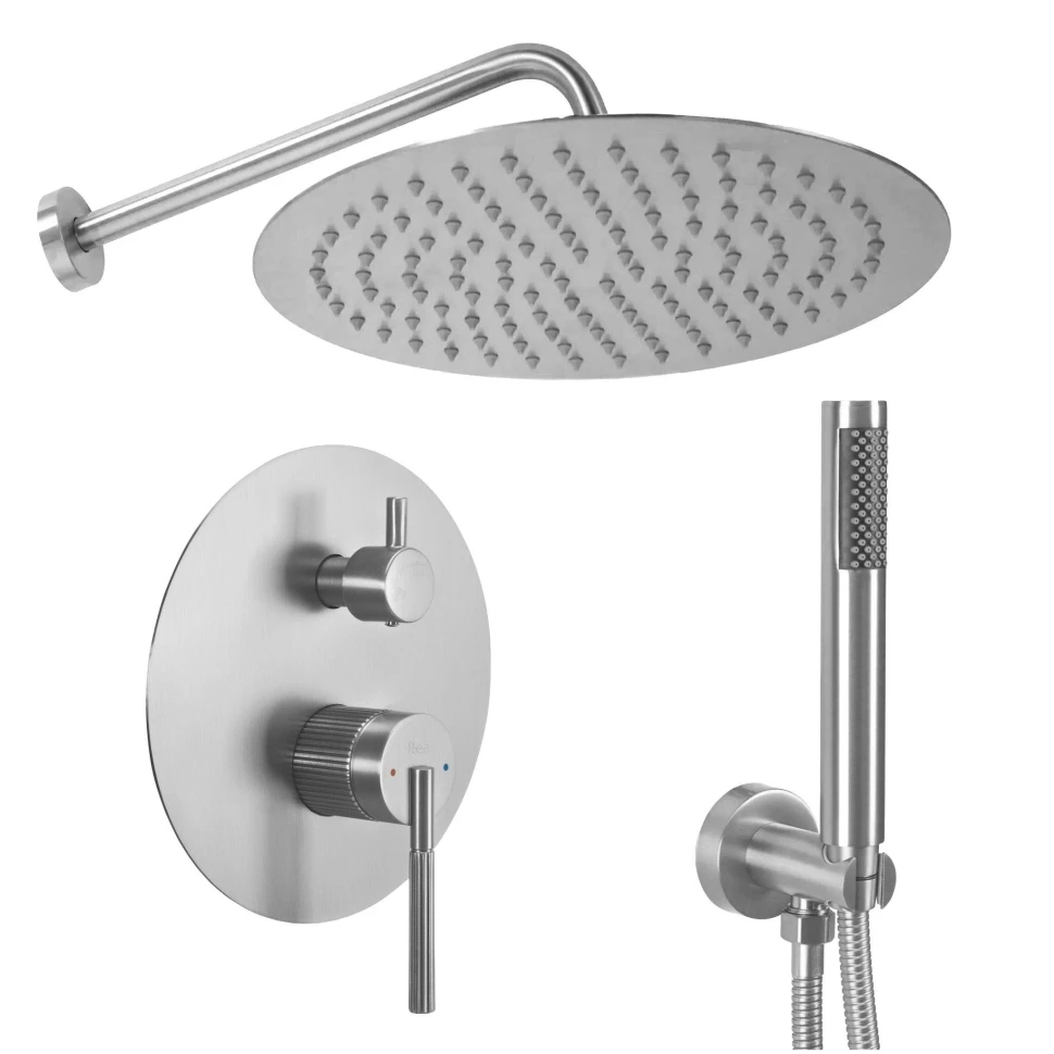 душова система Rea Argon прихованого монтажу, brushed nickel +BOX (REA-P4413)