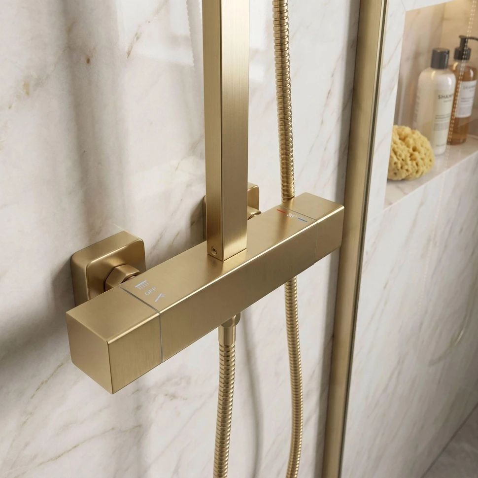 душова система Rea Atrium brushed gold (REA-P8922) - 2