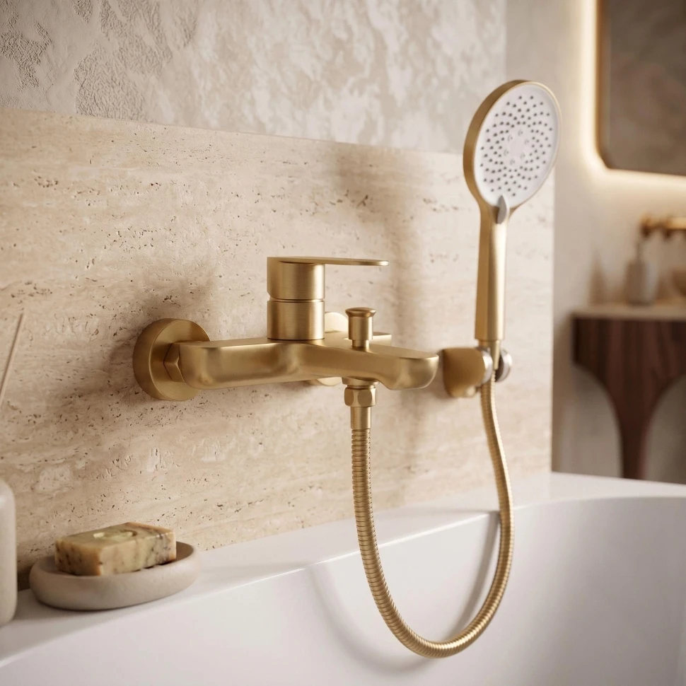 змішувач для ванни Rea Logan brushed gold (REA-B2227)
