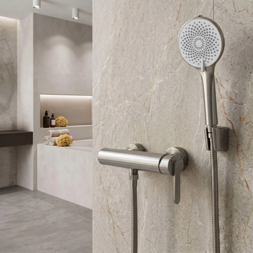 змішувач для ванни Rea Ontario side brushed nickel (REA-B6550)