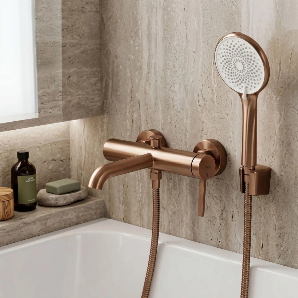 змішувач для ванни Rea Rivo brushed copper (REA-B9339)