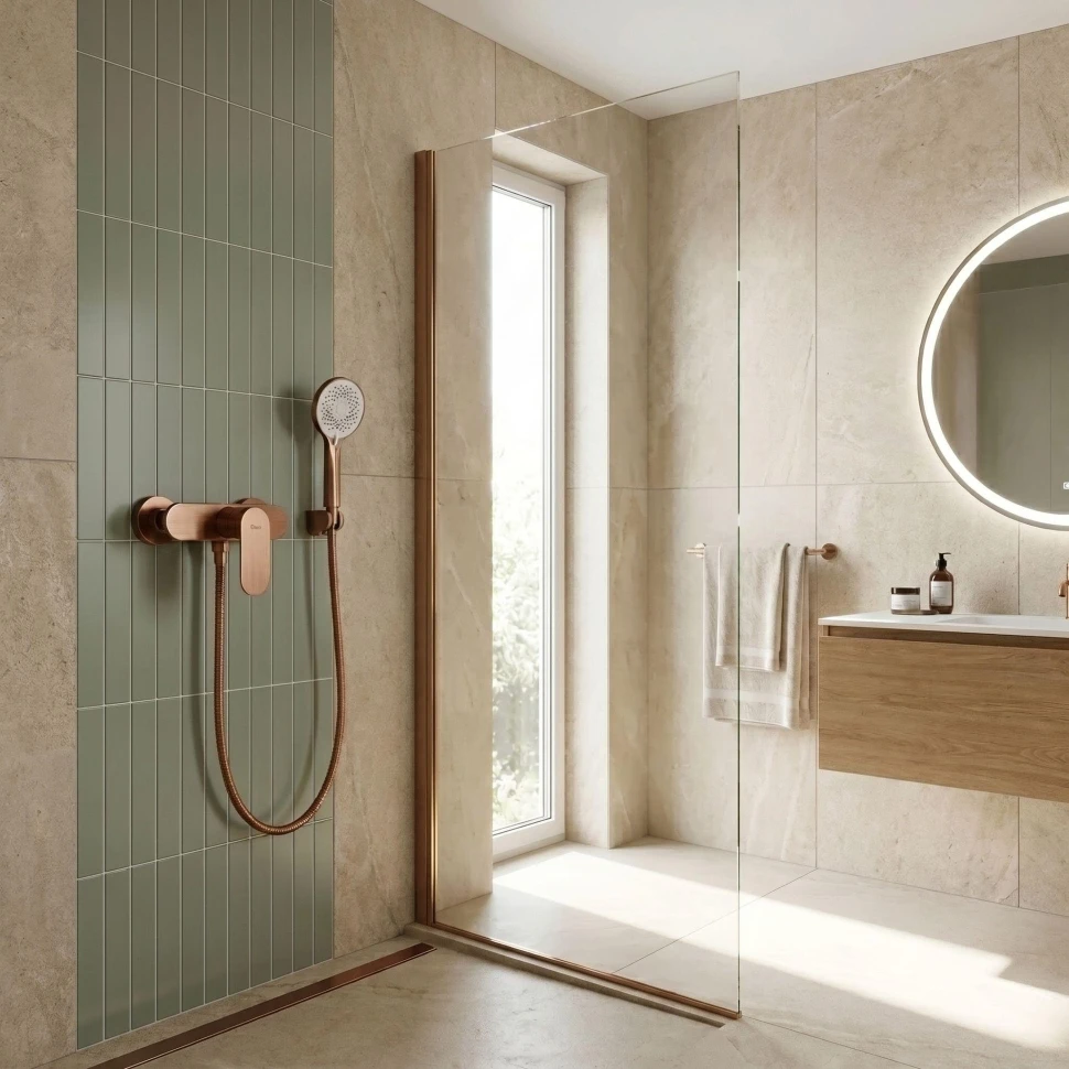 змішувач для душу Rea Drop brushed copper (REA-B2233)
