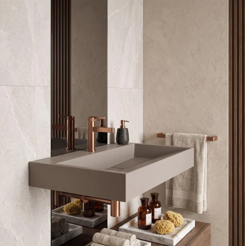 умивальник Rea Goya 46x70 taupe (REA-U4414) - 2