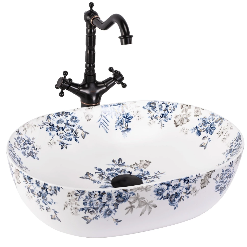 умивальник Rea Veronica 48,5x35 накладний white матовий (REA-U3900) - 2