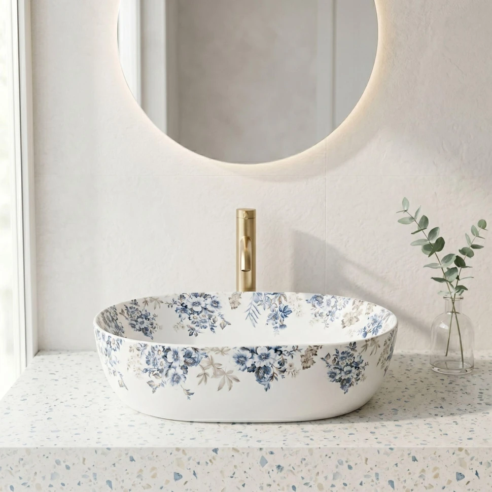 умивальник Rea Veronica 48,5x35 накладний white матовий (REA-U3900)
