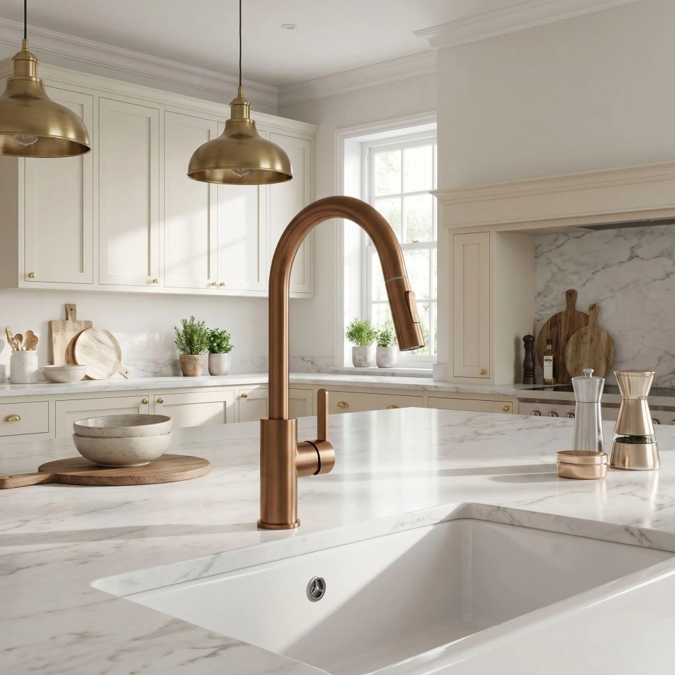 змішувач для кухні Rea Ontario brushed copper (REA-B6572)