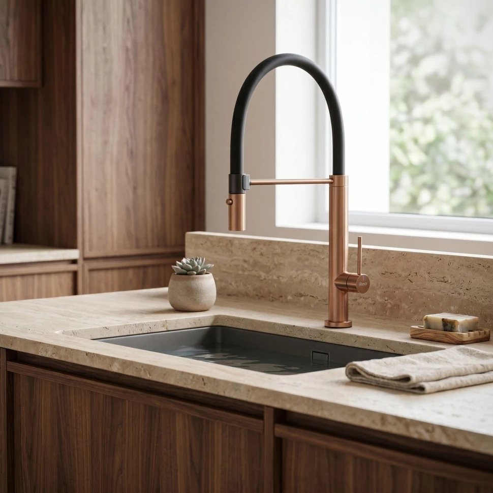 змішувач для кухні Rea Viera brushed copper (REA-B4854)