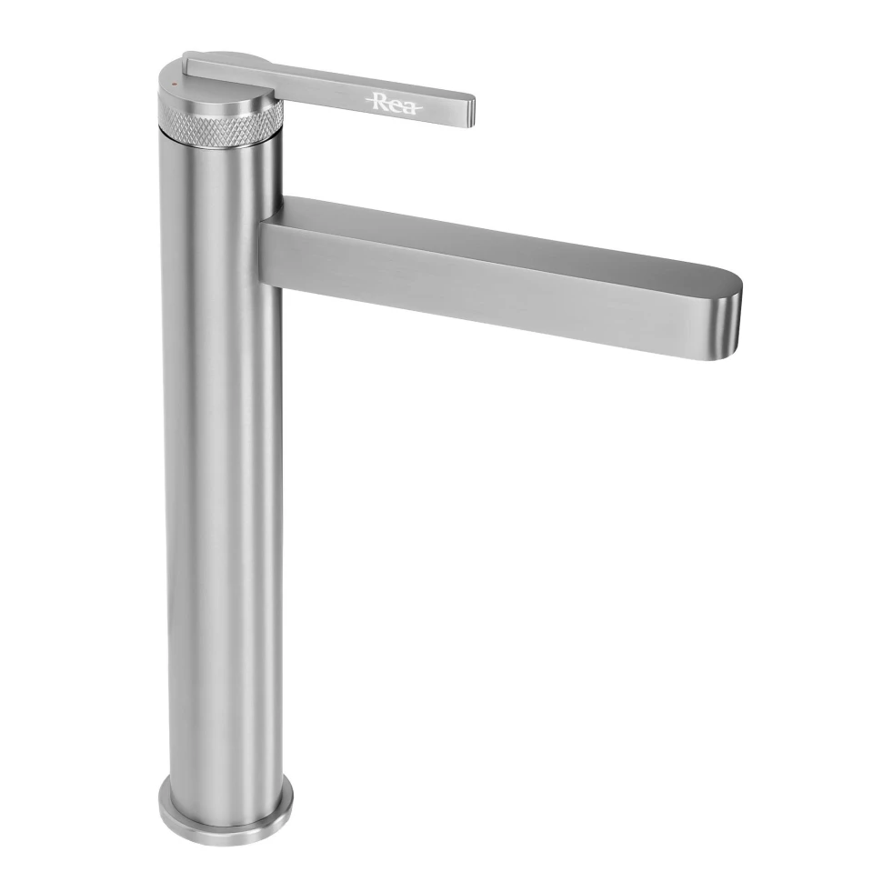 змішувач для умивальника Rea Grace high brushed nickel (REA-B8943) - 2