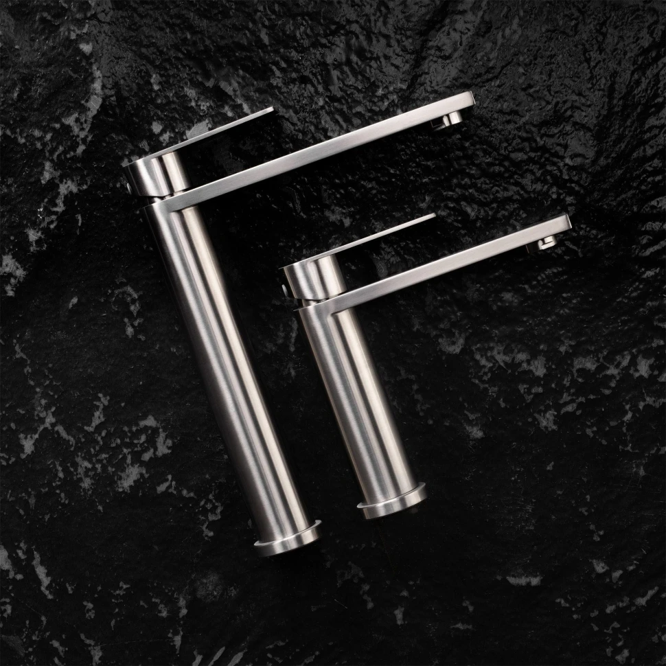 змішувач для умивальника Rea Hunter brushed nickel (REA-B6680) - 2
