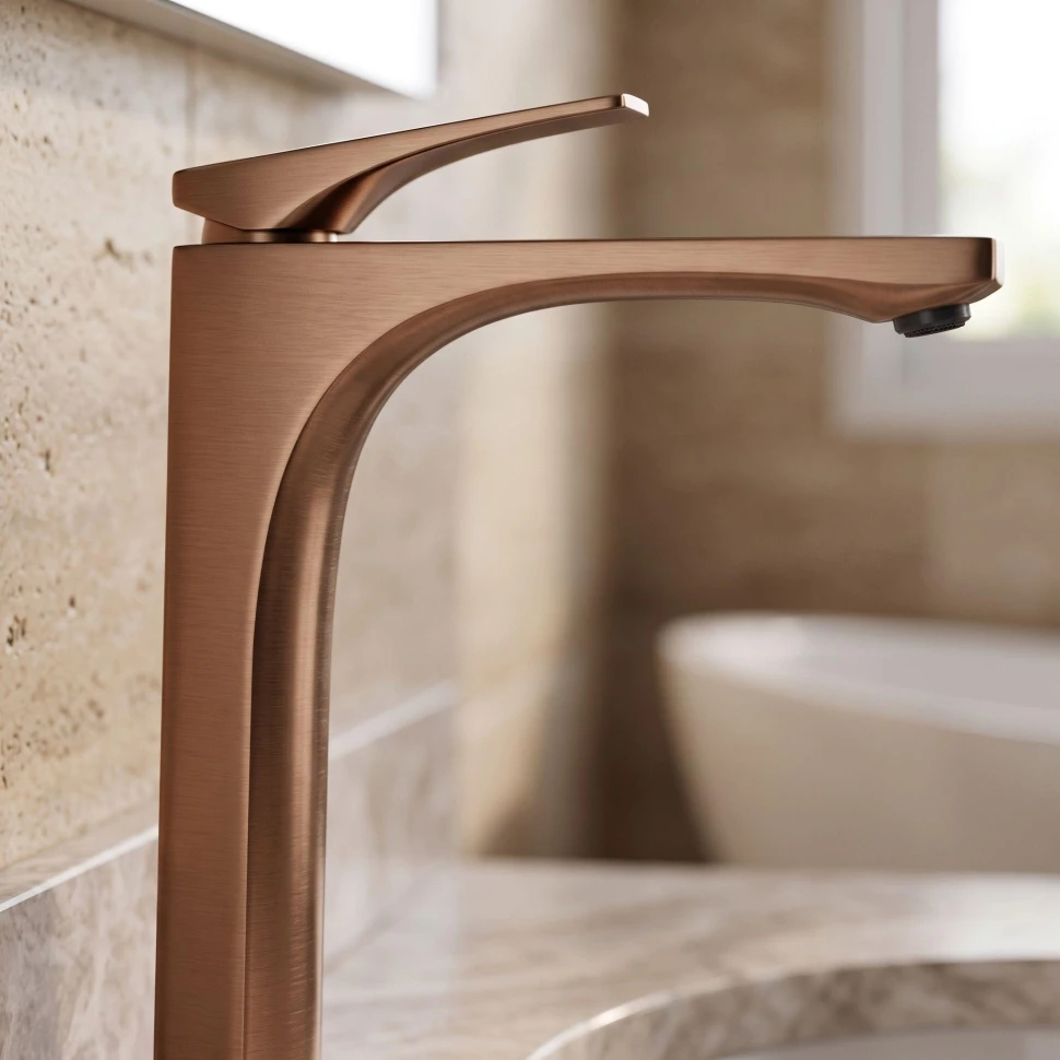 змішувач для умивальника Rea Joe Premium brushed copper. - 2