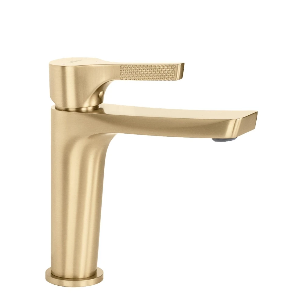 змішувач для умивальника Rea Maxim Premium Low brushed gold (REA-B8938) - 2