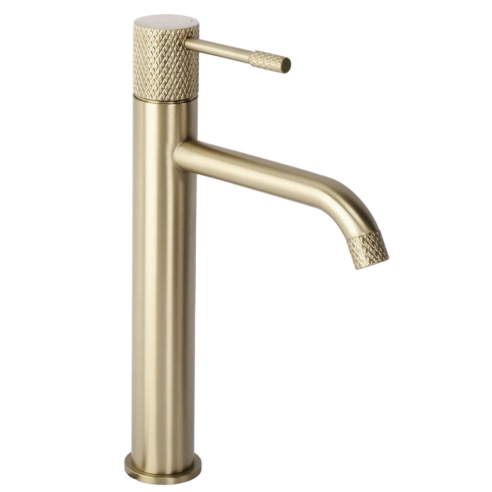 змішувач для умивальника Rea Venti high brushed gold (REA-B9784) - 2