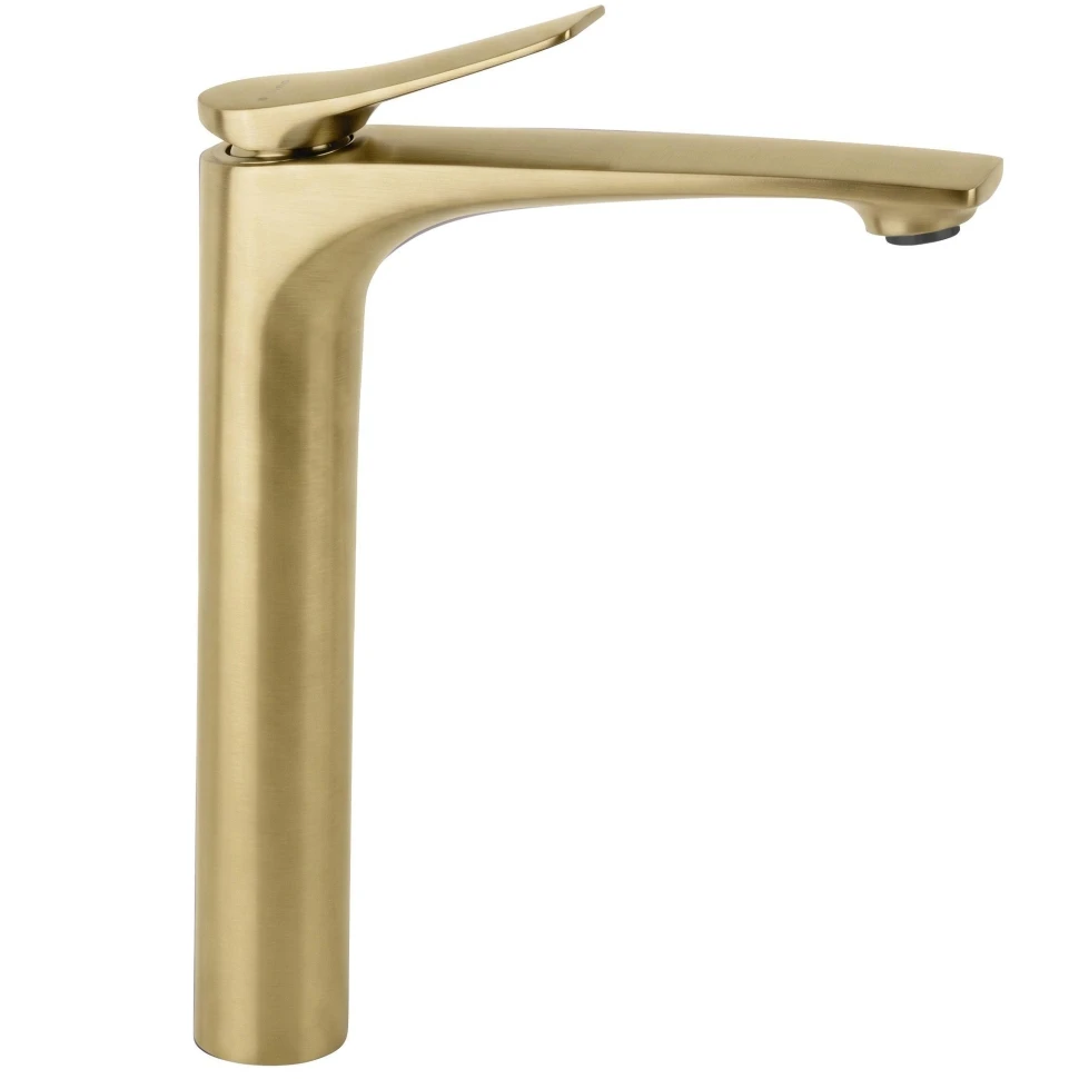 змішувач для умивальника Rea Vision High brushed gold (REA-B6731) - 2
