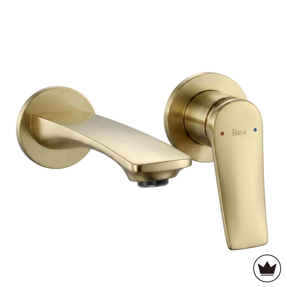 змішувач для умивальника Rea Vision прихованого монтажу brushed gold (REA-B6883)