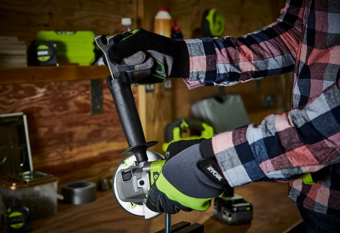 Шліфмашина кутова акумуляторна Ryobi ONE+ RAG18125-0 125мм 18В 9000об/хв 2.2кг без АКБ та ЗП - 2