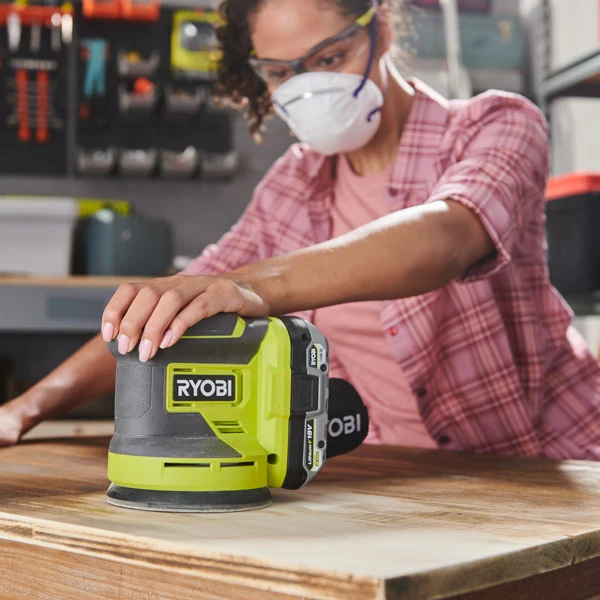 Шліфмашина ексцентрикова акумуляторна Ryobi ONE+ RROS18-0 18В 125мм орбіта 2.5мм 1.2кг без АКБ та ЗП - 2
