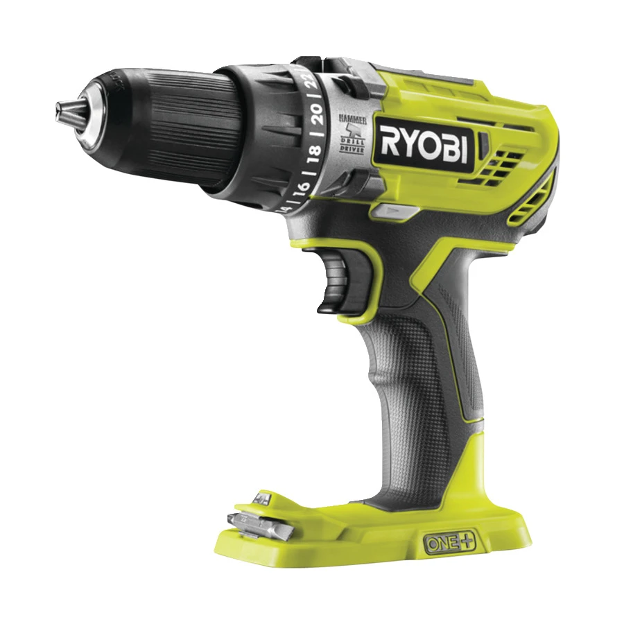 Шурупокрут-дриль ударний акумуляторний Ryobi ONE+ R18PD3-0 18В 50Нм 500·1800об/хв 1.3кг без АКБ та З