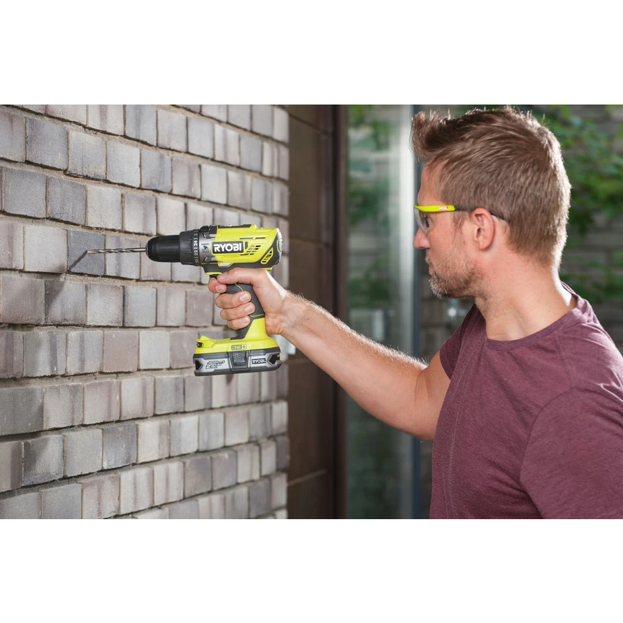 Шурупокрут-дриль ударний акумуляторний Ryobi ONE+ R18PD3-0 18В 50Нм 500·1800об/хв 1.3кг без АКБ та З - 2