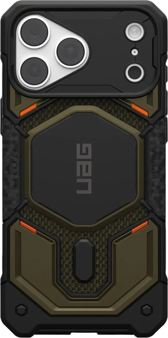 Чохол UAG для iPhone 18 Pro Max, Monarch Pro Magsafe, Kevlar Element Green