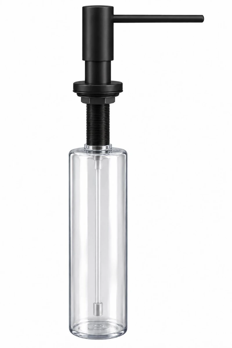 NKTB048 дозатор для рідкого мила VALESO (500 ml, чорний матовий)
