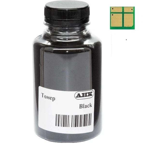 Тонер + чип АНК для Canon iR1333, T12 бутль 200г 7200 ст. Black (50000951)