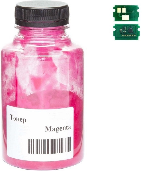 Тонер + чип АНК для Kyocera-Mita Ecosys PA2101/MA2101, TK-5480 бутль 35г Magenta (50000763)