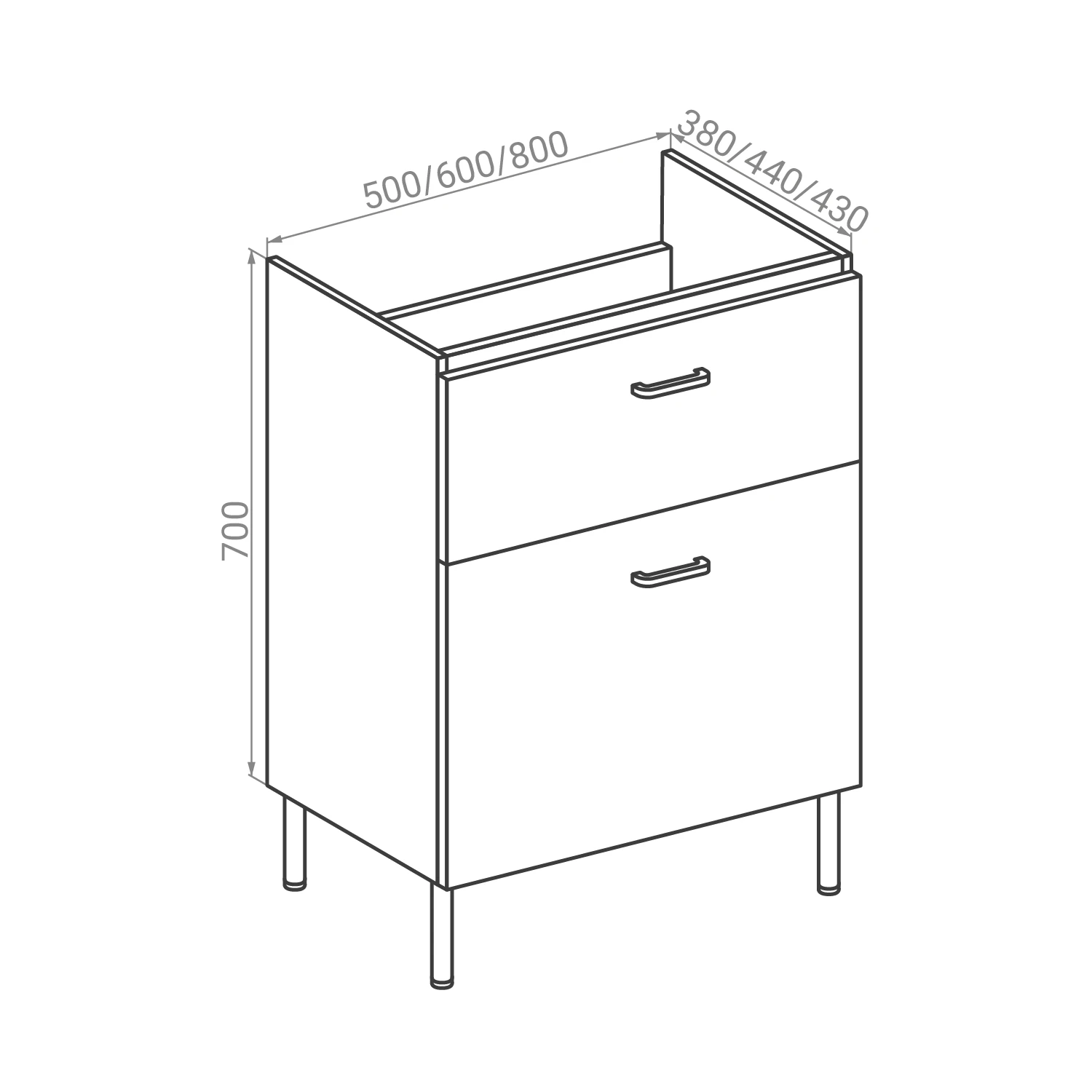 Тумба с Умывальником RJ FLORA RJFU042-0150WHSET 50 см - 2
