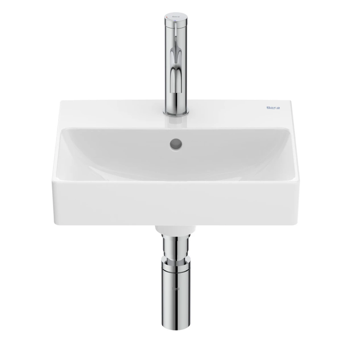 ONA Умывальник Compacto 40x32 см, Fineceramic, цвет белый глянцевый