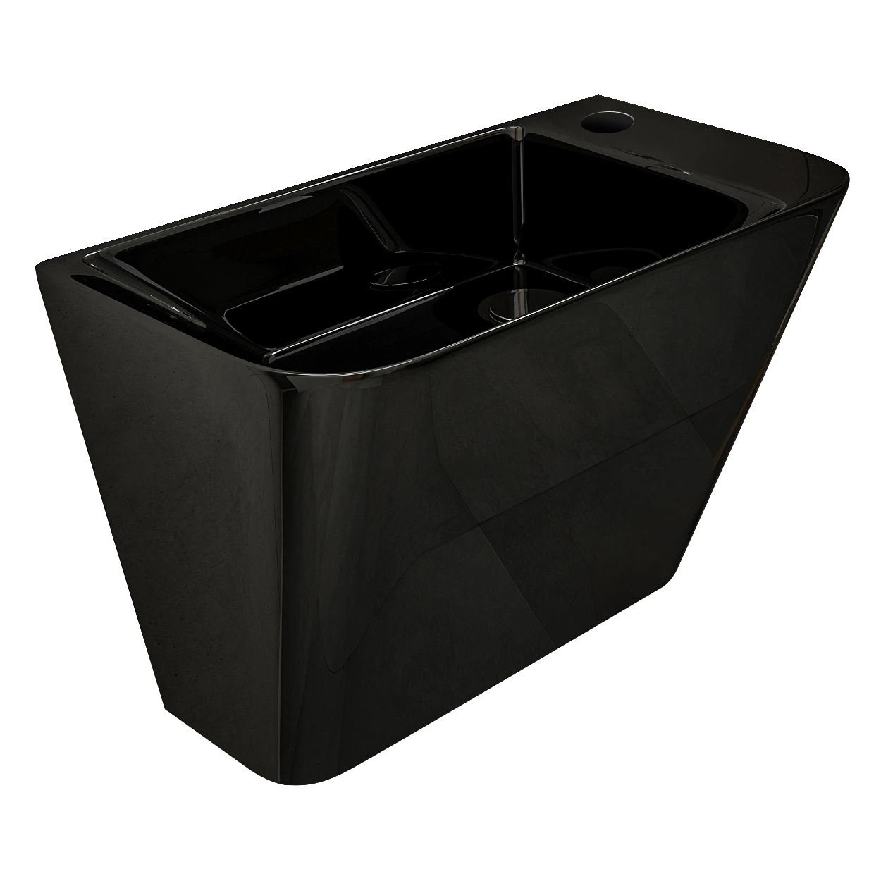 TEO black Умывальник 50*28*35см моноблок подвесной
