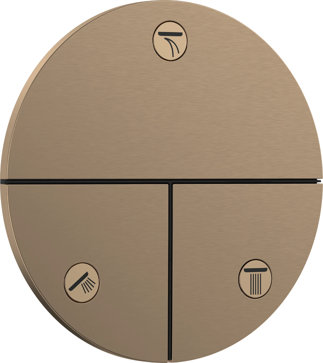 SHOWER SELECT COMFORT S перемикач для 3х споживачів, ПМ, колір шліфованна бронза