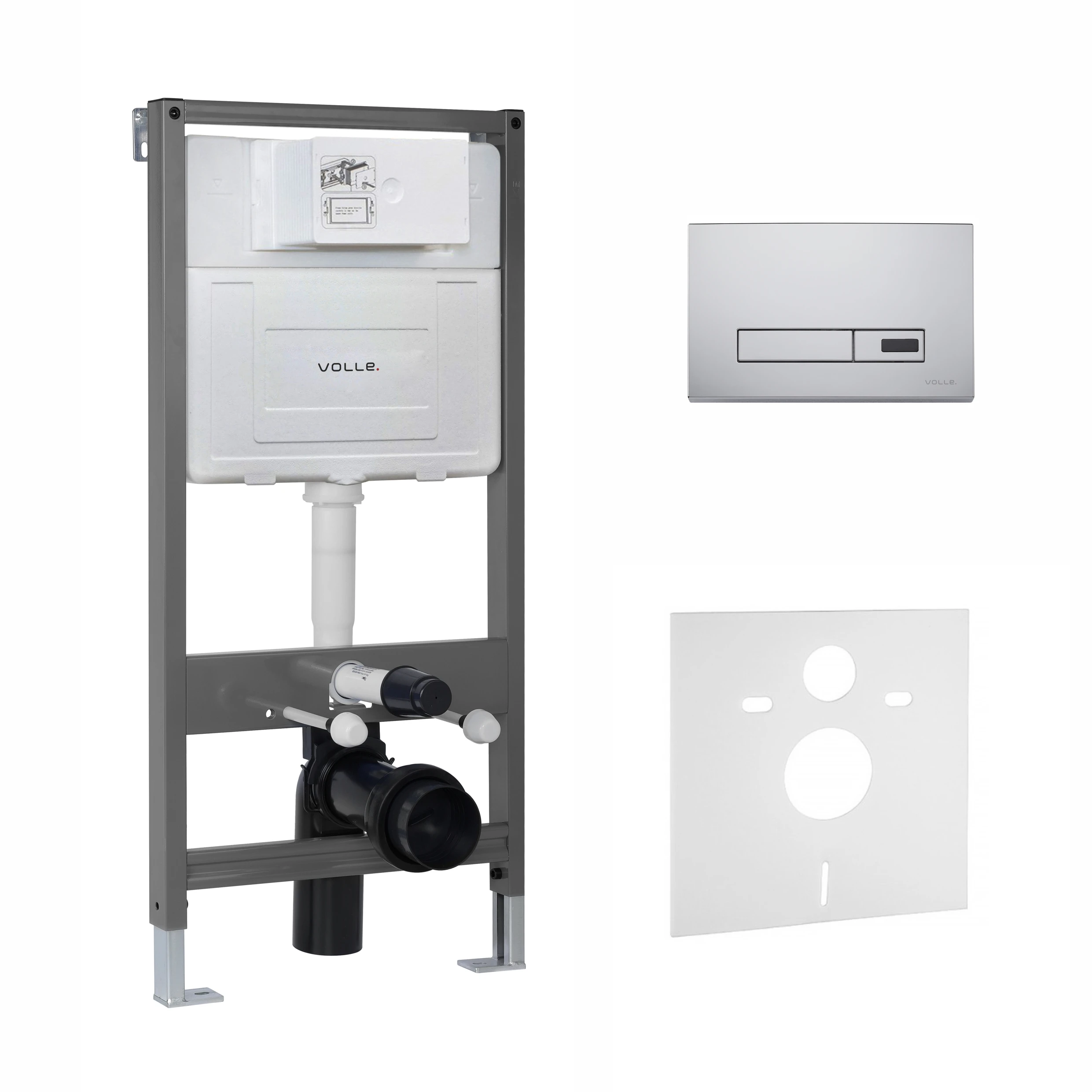 VOLLE MASTER EVO SENSOR комплект інсталяції для унітазу 4в1 (інсталяція, кріплення, прокладка, клаві