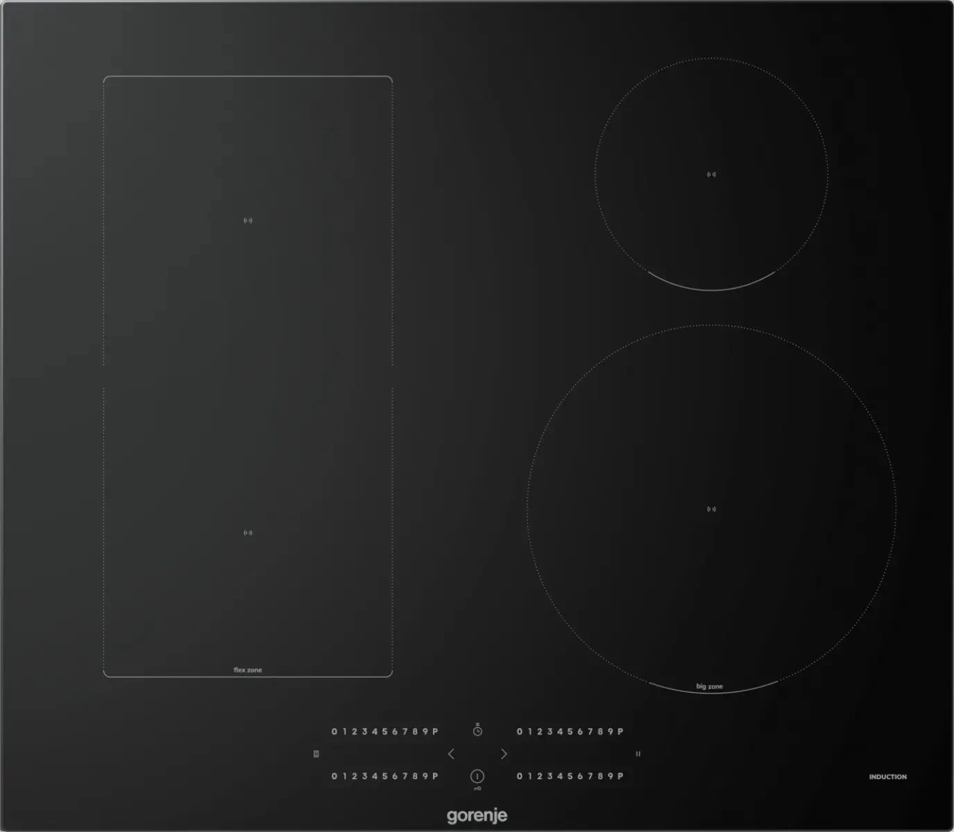 Варильна поверхня Gorenje індукційна, 60см, PowerBoost, TouchControl, BigZone, збільшена площа приго - 2