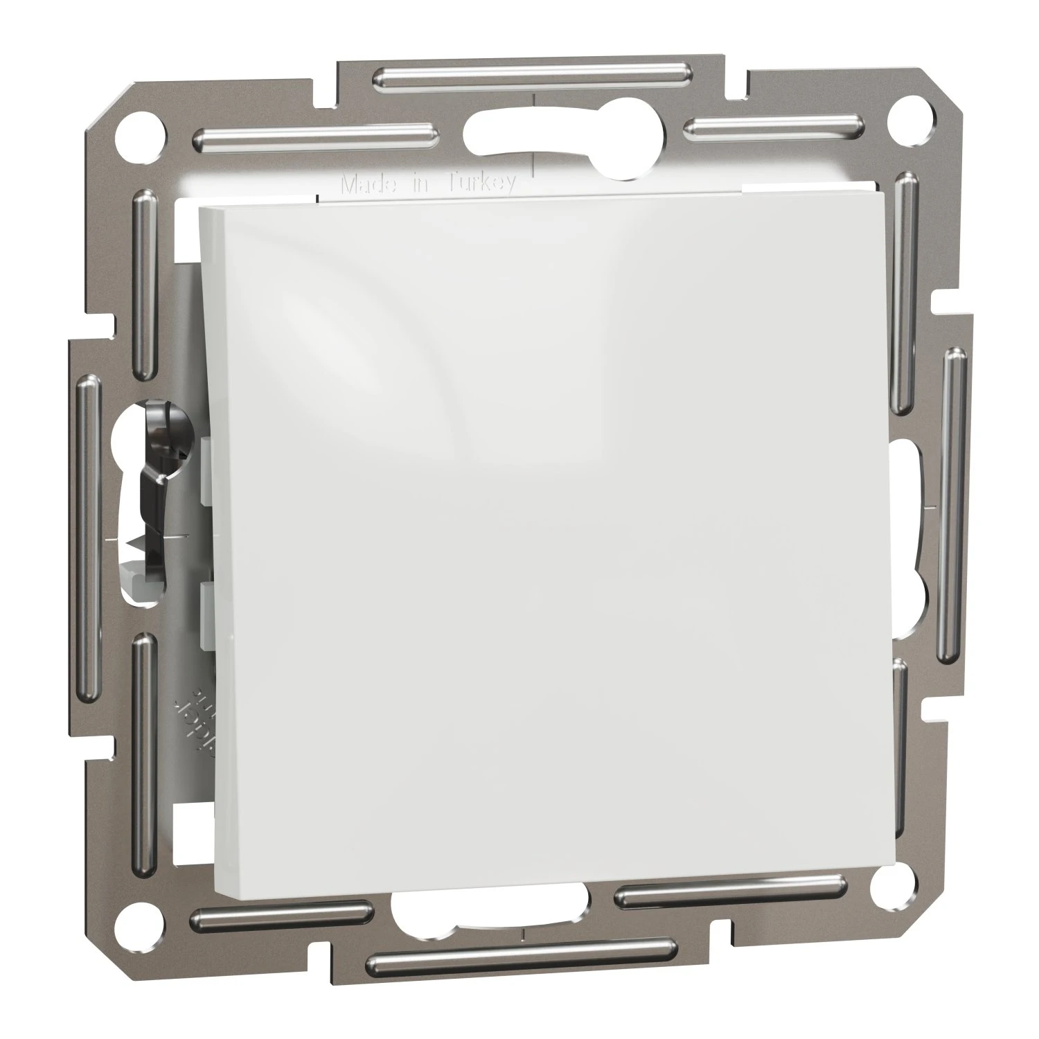 Вимикач 1-клавішний Schneider Electric, Asfora (білий, без рамки) - 2