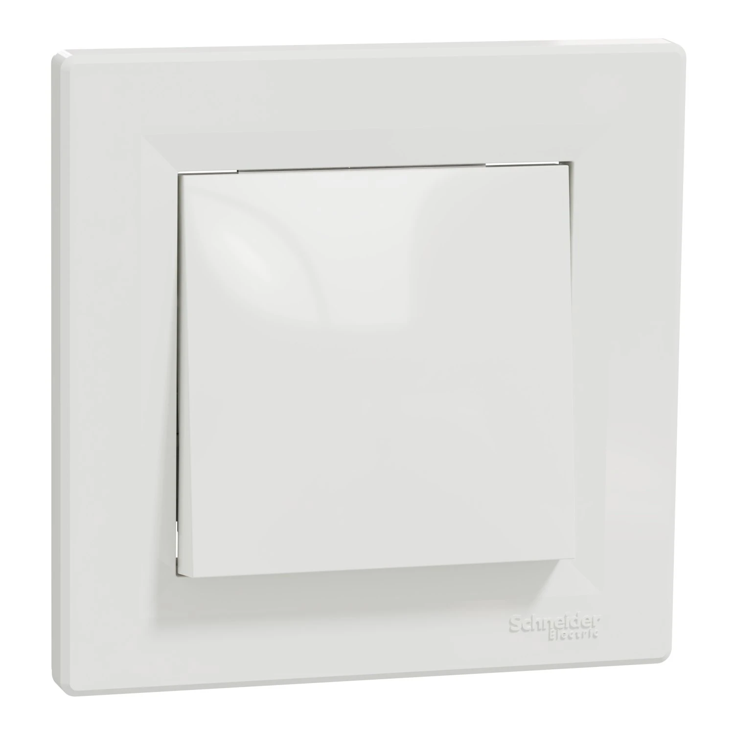 Вимикач 1-клавішний Schneider Electric, Asfora (білий, самозажимний) - 2
